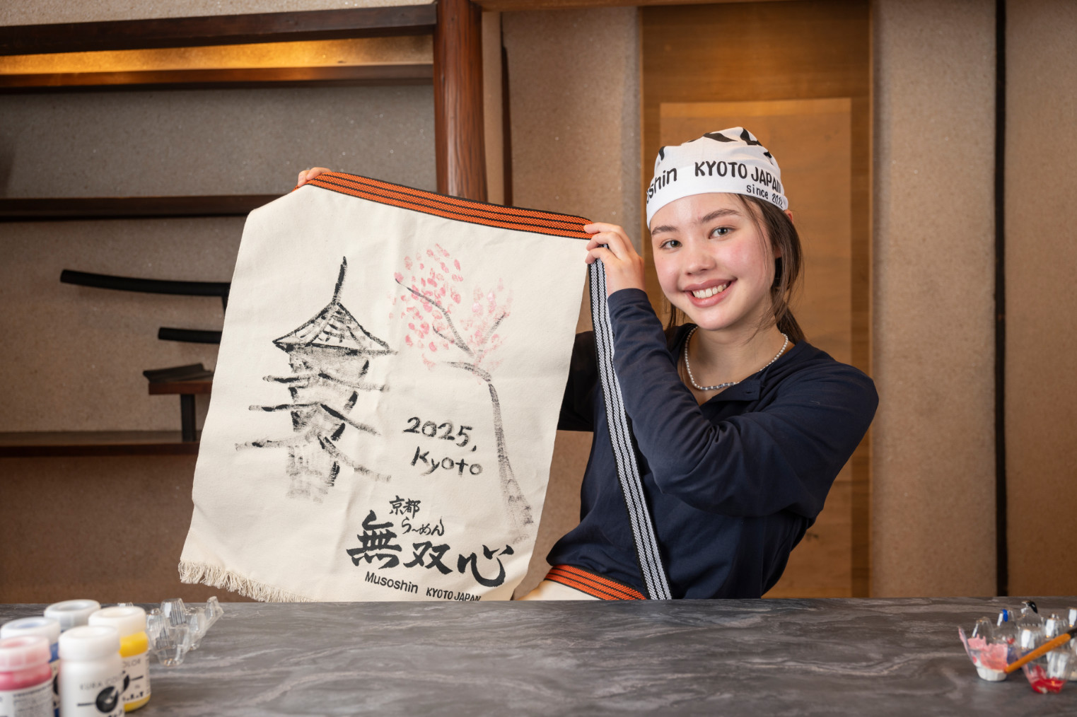 エプロン絵付け体験