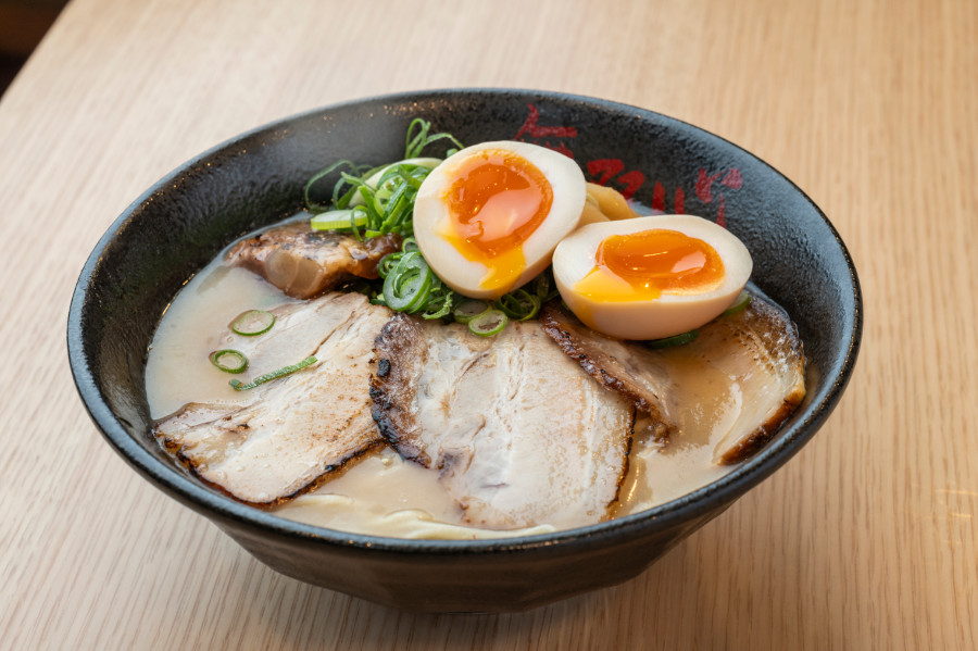 完成したラーメン